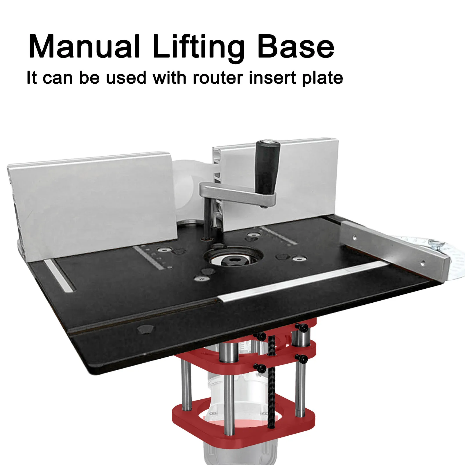 Подъемная база фрезерного станка, основание стола фрезерного станка, ход 51 мм, подъемная система подъема стола фрезерного станка для диаметров двигателя от 64 до 66 мм