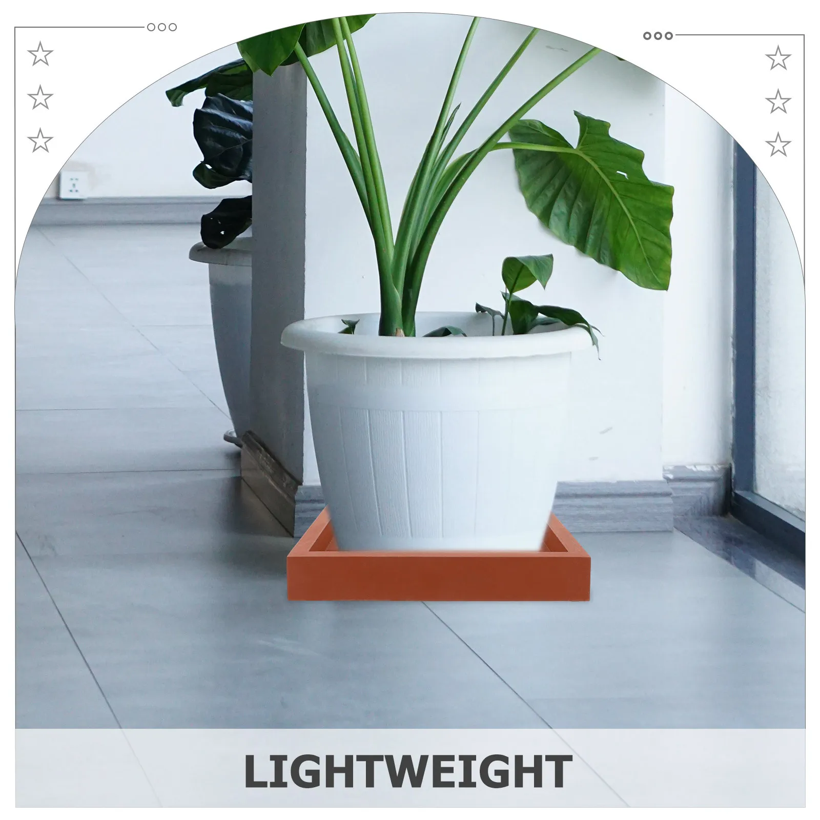 

Square Flowerpot Tray Red Thickened Leakproof Durable Leakproof Base Lightweight Heavy Bearing Indoor Balcony Garden Tray
