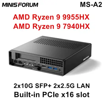 MINISFORUM MS-A2 Mini PC AMD Ryzen 9 9955HX 7940HX 2x10G SFP 2*2.5G LAN 3*NVMe Windows 11 Pracovní stanice Herní počítač WiFi6E 10 nejlepší prodej AMD Radeon R9 380 4GB - №8
