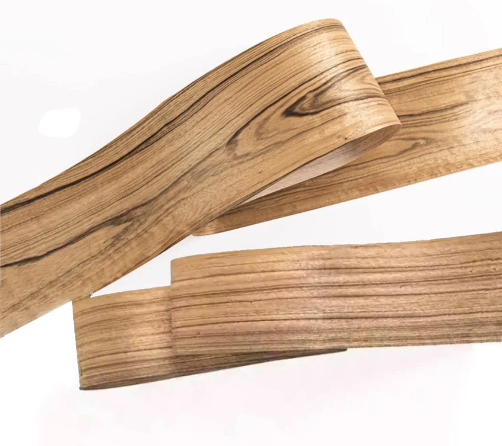 

Natural Walnut Wood Grain Wood Veneer L:2.5x0.18meters 0.2mm thickness DIY Inlay Crafts Material( Backing Non-Woven Fabric )