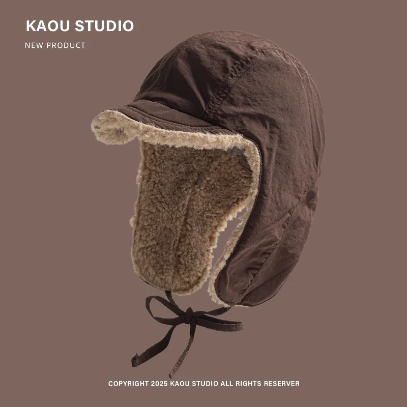 شتاء جديد سميكة أفخم Bomber القبعات للنساء في الهواء الطلق ركوب التزلج الدافئة واقيات الأذن تنوعا الأشرطة الطيار قبعات الرجال