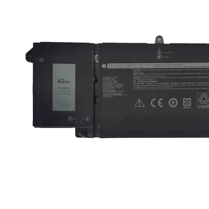 بطارية كمبيوتر محمول 9JM71 11.4 فولت 42Wh لأجهزة Dell Latitude 14 7320 7420 7520 13 5320 سلسلة بطارية بديلة العلامة التجارية الجديدة عالية الجودة