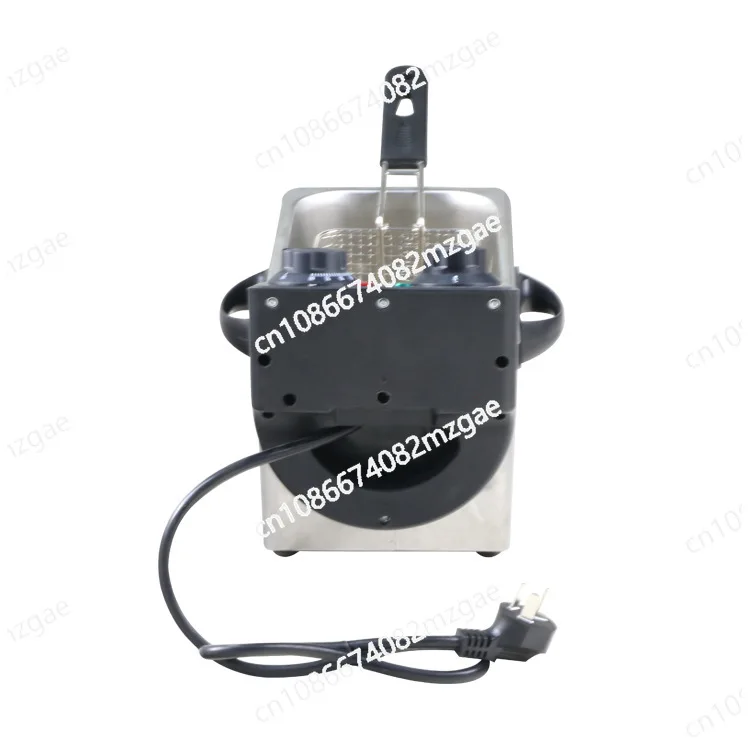 

Timing 4L rubber head single cylinder single screen electric frying furnace frying pan fried chicken oil angle French fries