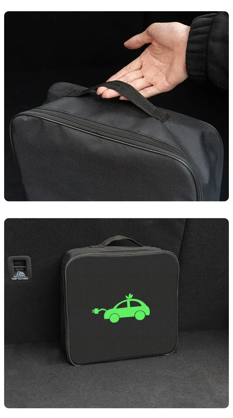Wasserdichte Aufbewahrungstasche für Elektroauto-Ladekabel mit Tragegriff – Detail 12