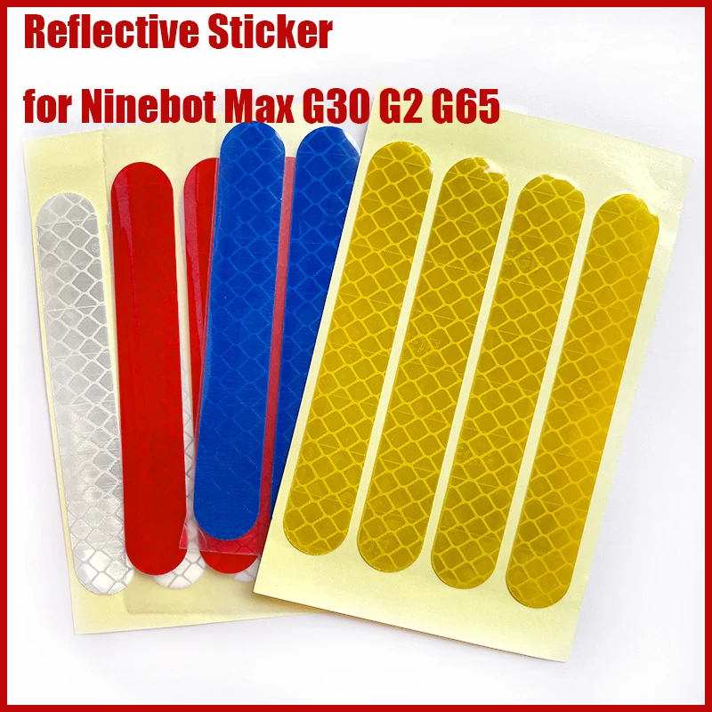 Front Rear Wheel Cover Reflective Sticker for Ninebot Max G30 G2 G65 Electric Scooter Accessories Warning Dustproof Case Shell