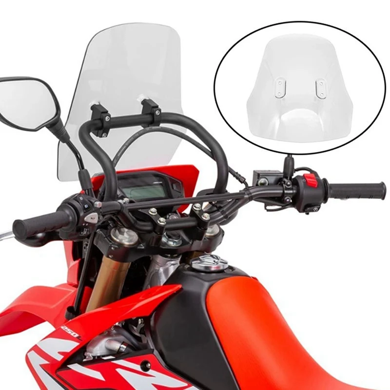 Motorcycle Windshield Windscreen For Honda CRF 250L/S 250M CRF250L/S 2021 CRF250L/S 2022 CRF250M CRF300L