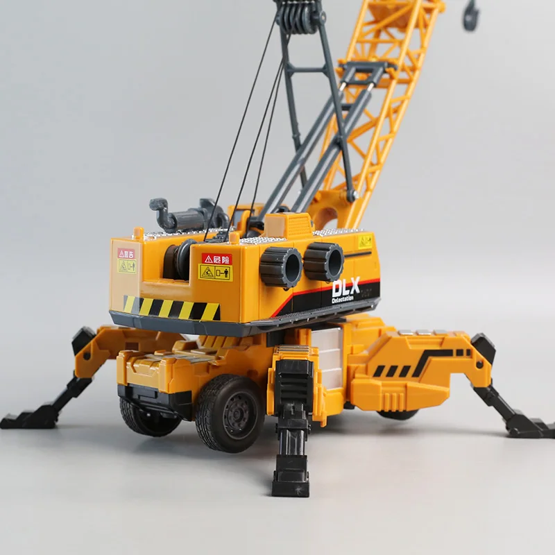 Heavy-duty crane Children's Toys engineering car public crane Large crane transport hoist model decoration