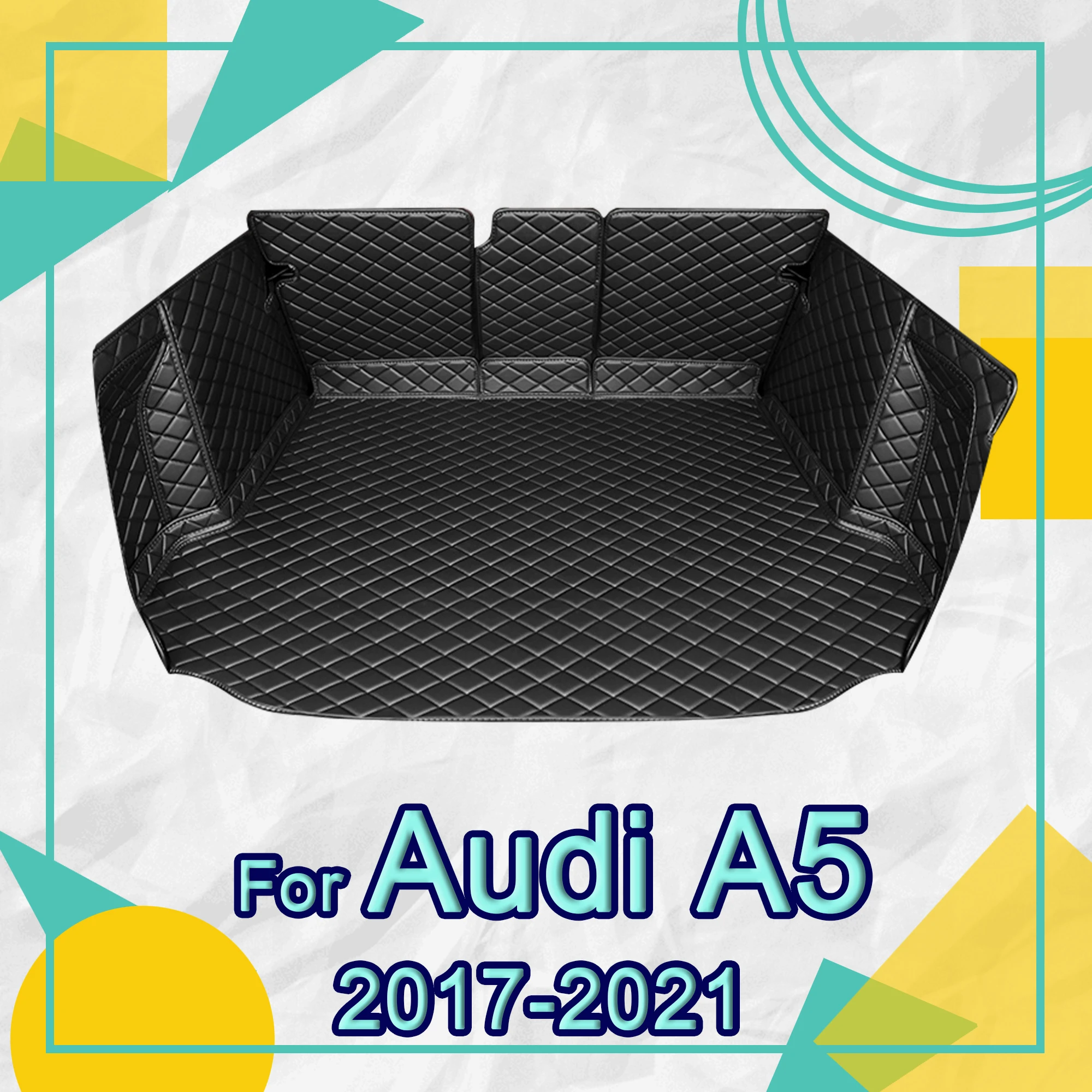 Car trunk mat for Audi A5 Sedan/Sportback Four doors 2017 2018 2019 2020 2021 cargo liner carpet interior accessories cover