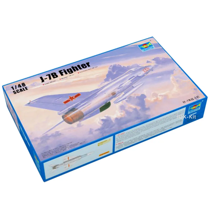 

Trumpeter 1/48 02860 PLAAF J7 J-7B J7B Fighter Plane Aircraft Toy Gift Handcraft Assembly Plastic Model Building Kit