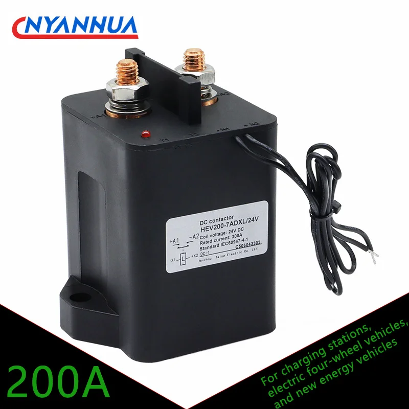 

High Voltage 200A Continuous 1NO DC Contactors For Charging Piles Electric Four-Wheel Vehicles New Energy Vehicles