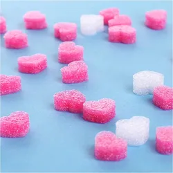 100pcs/lot Pink Heart Shaped Foam for Wedding Party Home Decoration Gift Box Filling Material Packing Wedding Flower Box Filler