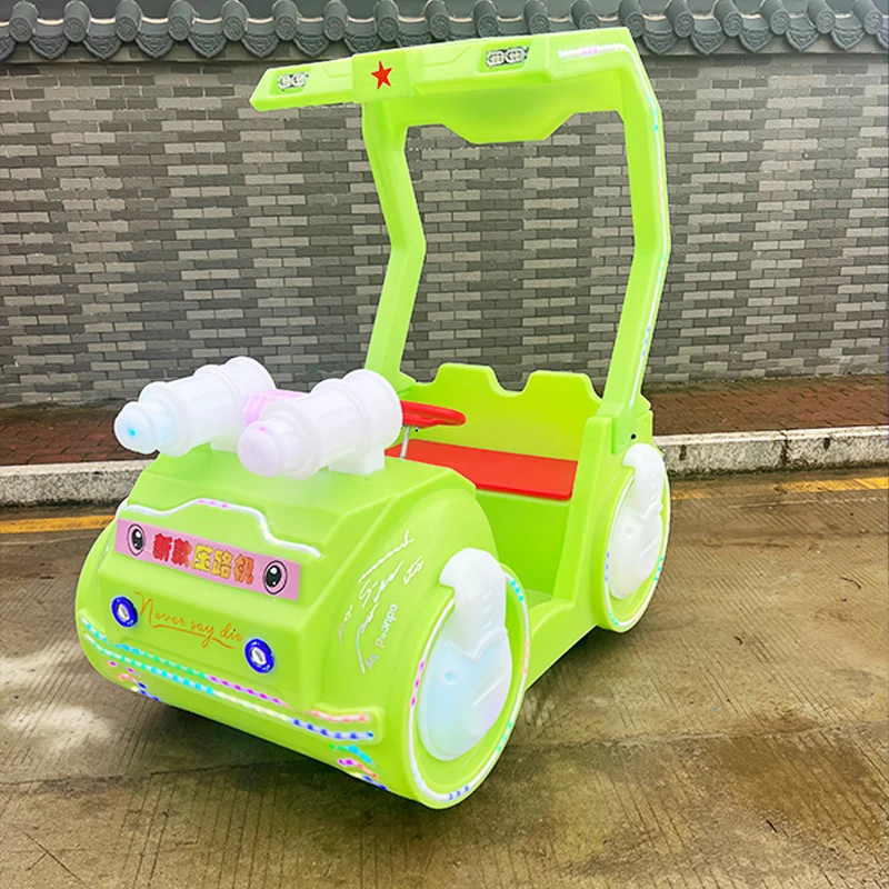 New Gabon Double Electric Luminous Amusement Car Children\'s Bumper Car Timing Own Songs high quality Playground Facilities