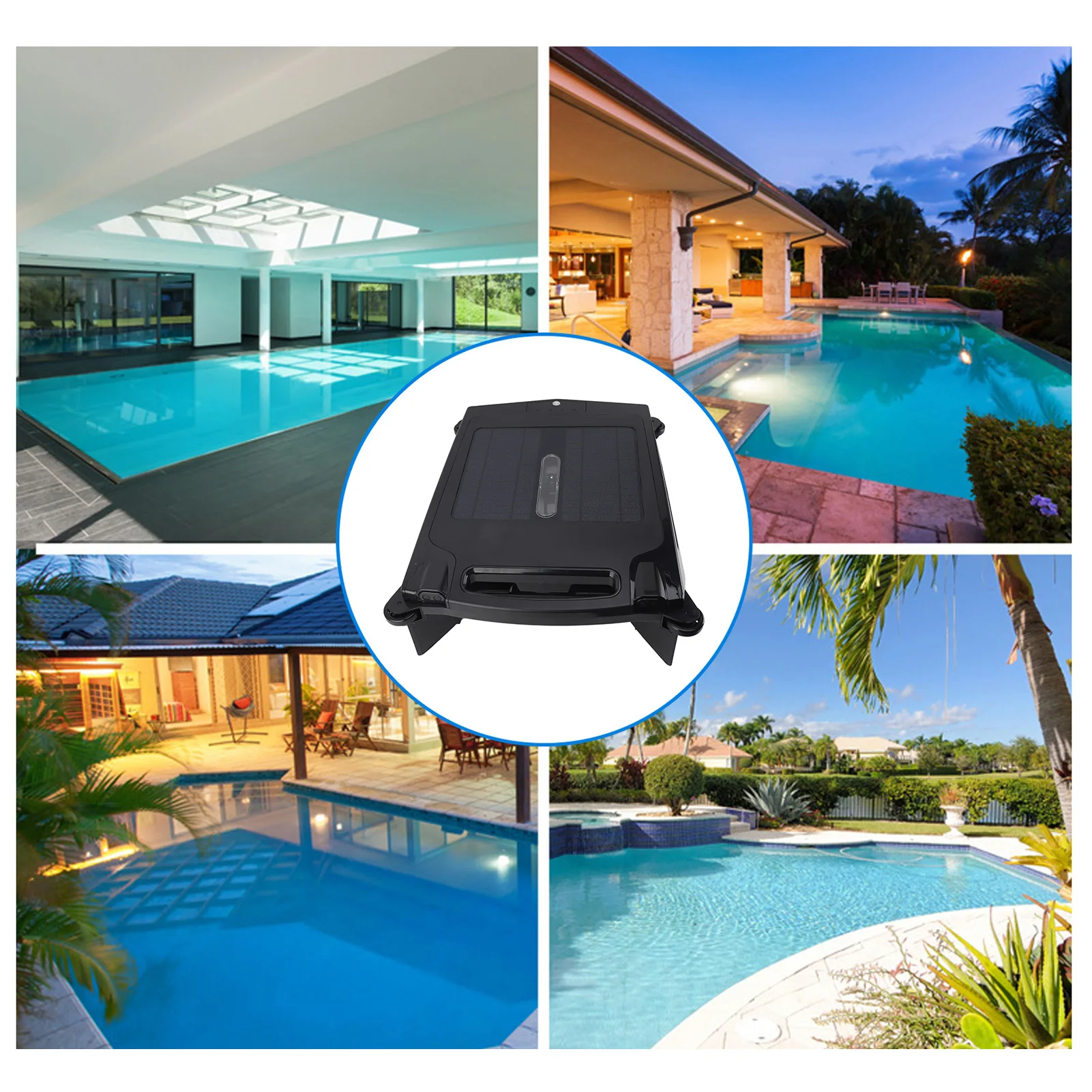 Automatic Robotic Pool Cleaner Robotic Pool Skimmer Cleaner 450um Rechargeable Battery 80㎡ Brushless Motor for Cleaning Tools