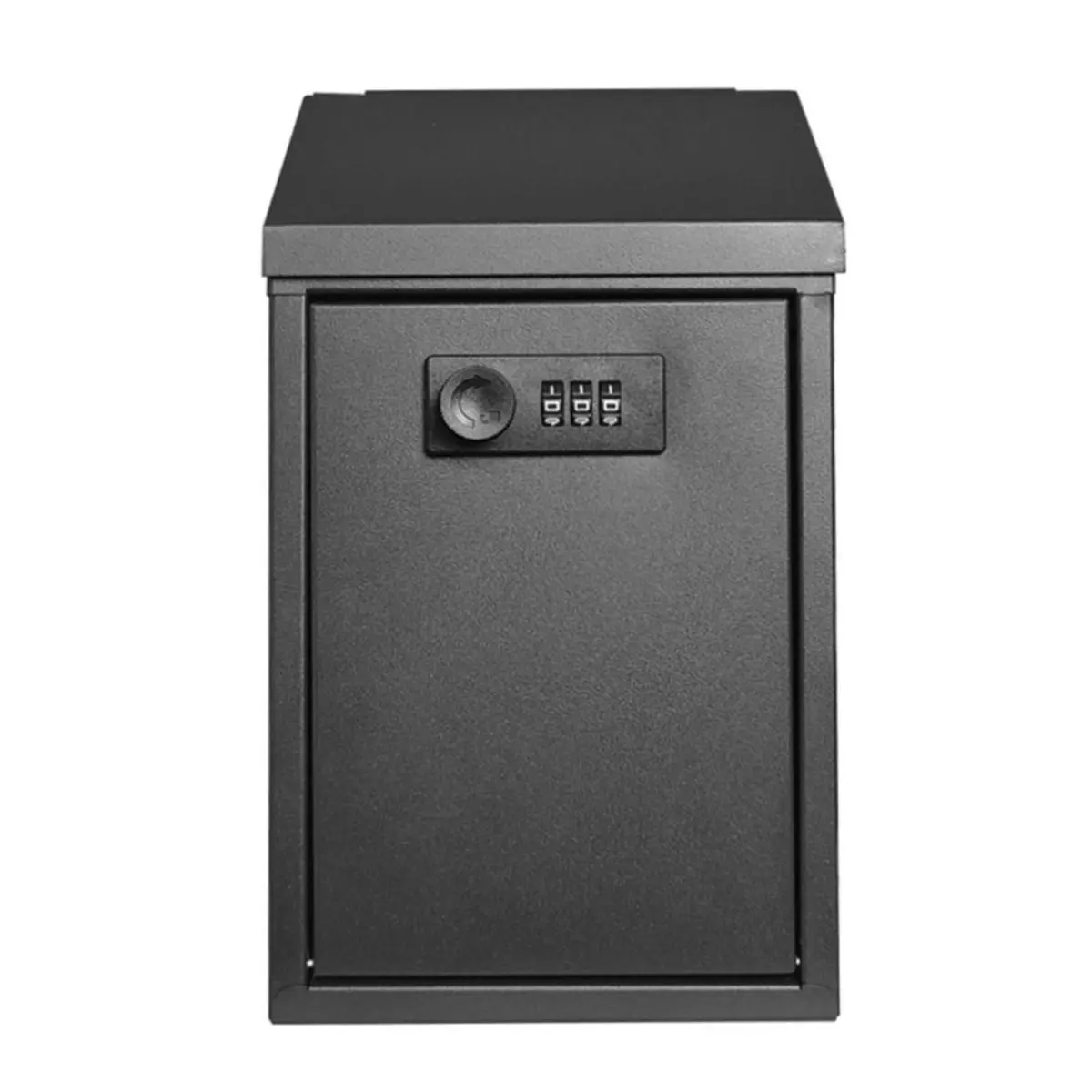 giftnew Metal Locking Mailbox Wall Mounted Hanging Mailbox Lockable Outdoor Mail Box for House Ballot & Collection Key Drop Box
