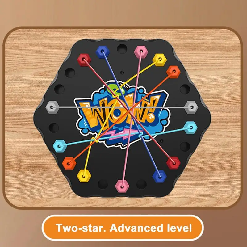 Twisted Rope Puzzle Game String Untangling Toy Brain Teaser Knot Unlocking Board Games String Solution Central Lacing Toys