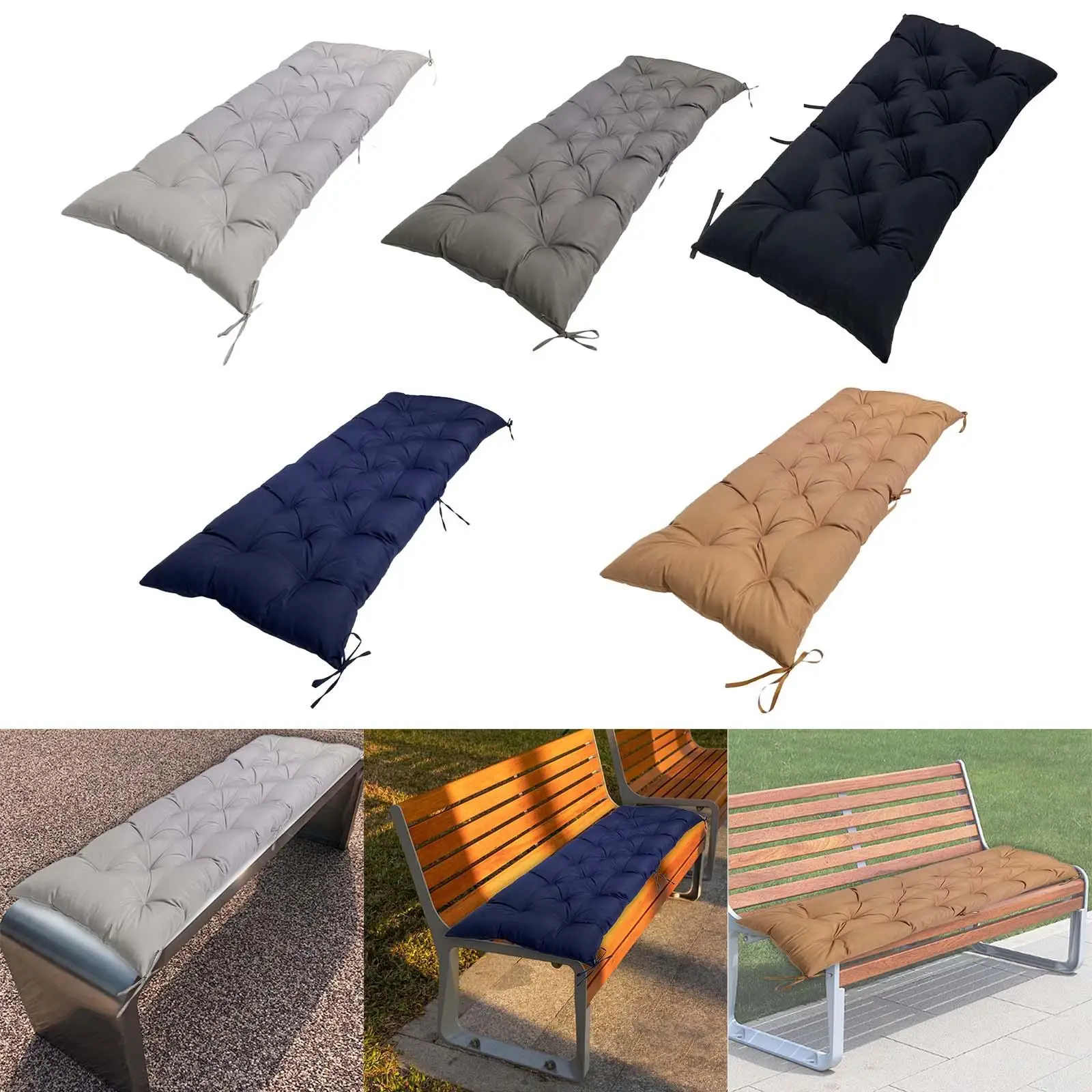 Patio Cushion Lounger Seat Cushion for Bench Outdoor Furniture Porch Rockers