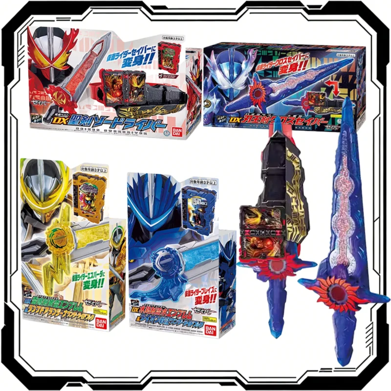 Bandai Original DX Kamen Rider SABER Haouken Xross Saber Final Calibur Anime Transformation Holy Sword Collection Toy Kid Gift