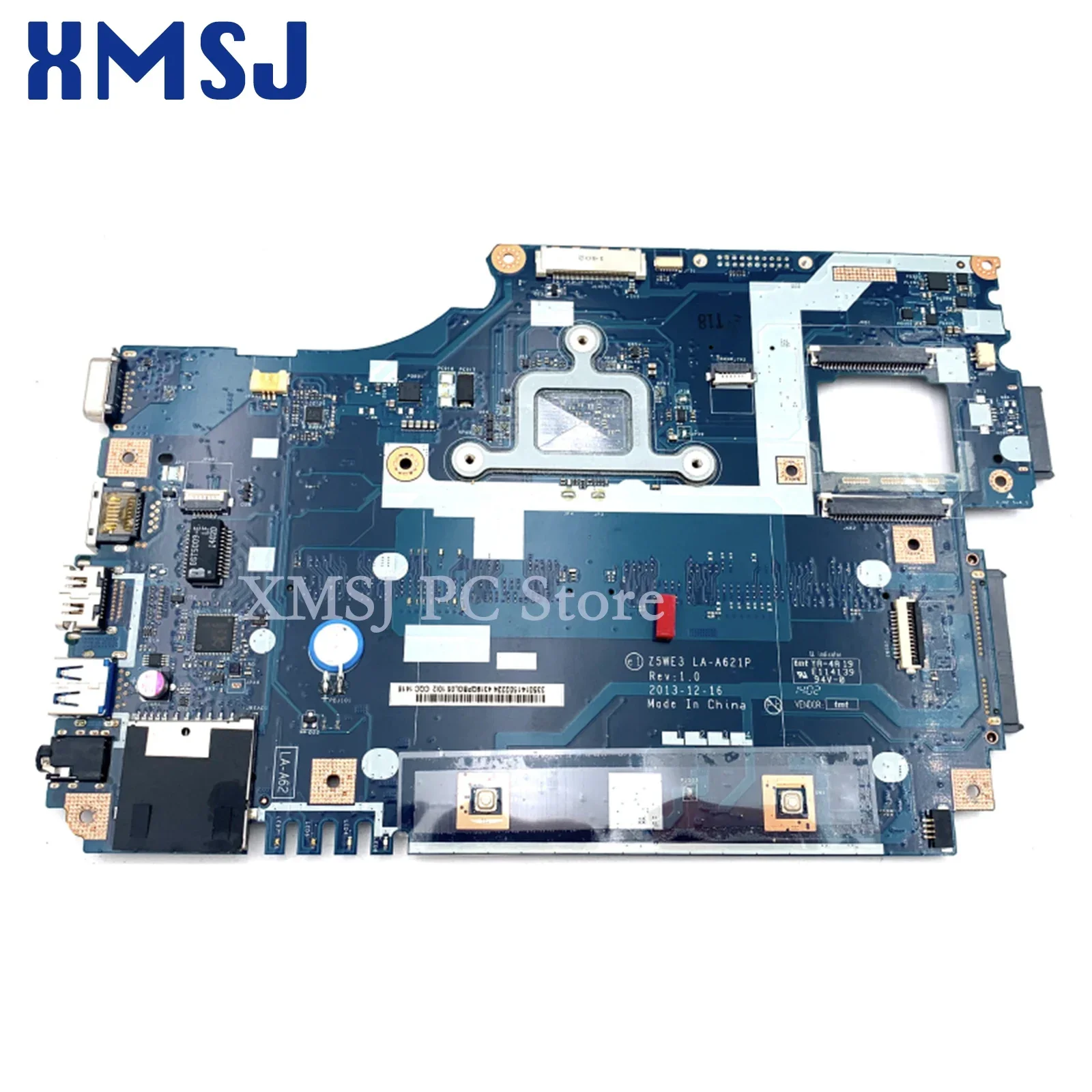 Xmsj para acer aspire E1-510 E1-510-2500 placa-mãe do portátil z5we3 LA-A621P nbc3a11001 ddr3l n2820 n2920 cpu placa principal teste completo