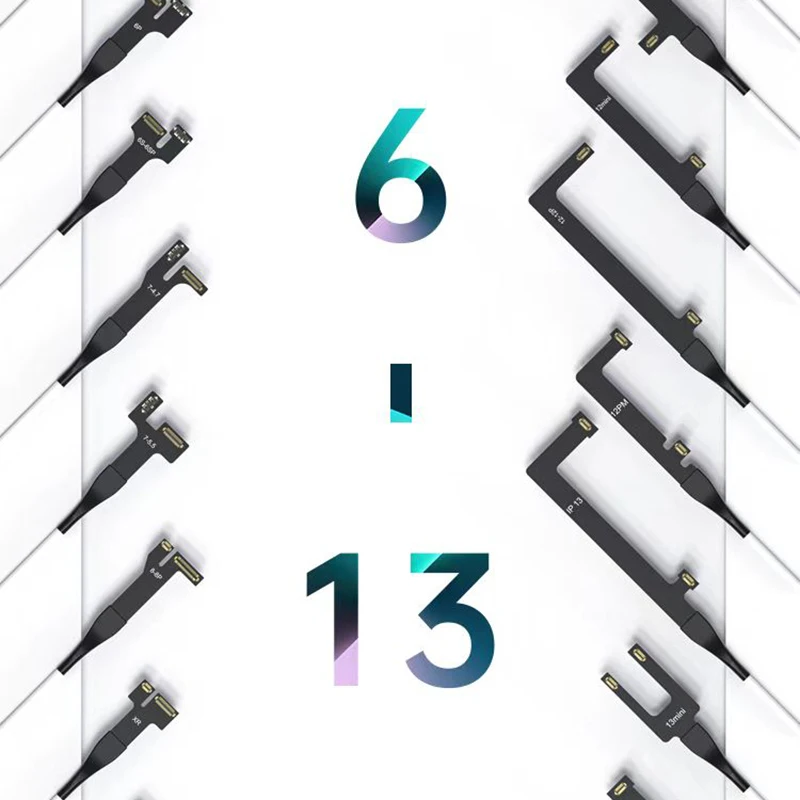 Linha de ligação do teste da linha de inicialização do reparo do telefone móvel para o iphone 6-13pro max um botão linha de inicialização da fonte de alimentação dc conecte o cabo de teste