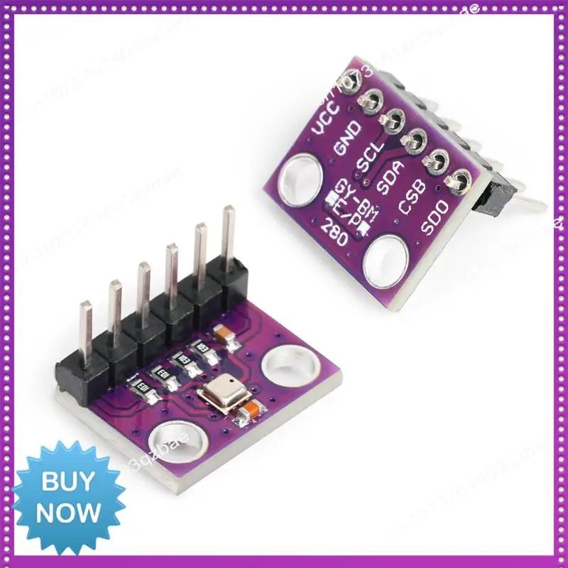 Hot Ltem 2PCS BME280 3.3V Sensor Module Atmospheric Pressure Temperature Humidity Sensors I2C SPI Breakout GY-BME280