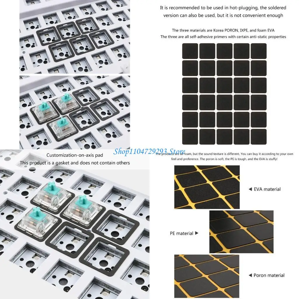 

Y2GD PCB Satellite Shaft Gasket Inter- Pad Steel Wire Keyboard