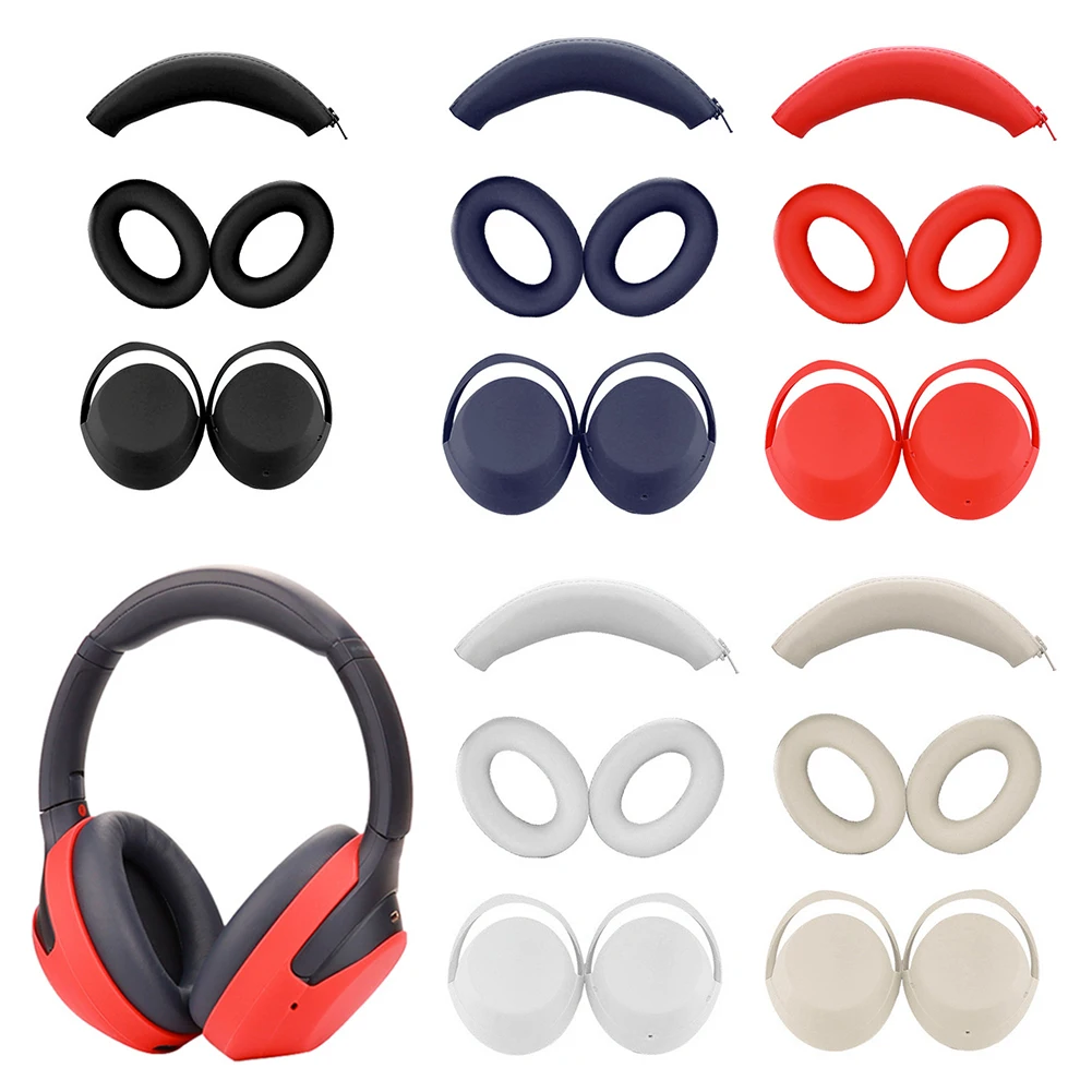 Silicone Ear Pad Case Cover/Ear Cups Cover/Headband Cover Anti-Scratch Headphones Case Shockproof for Sony WH-1000XM4 WH-1000XM3