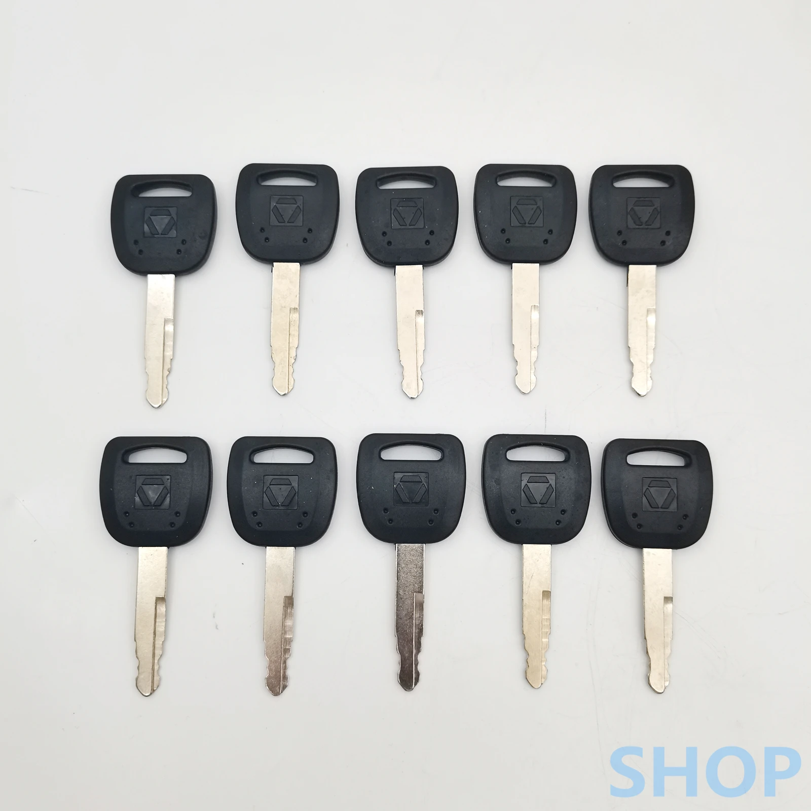 

10 PCS Key For XCMG Xugong Excavator Key， XE75/80/150/215/270/360 Ignition key and Door lock key，old style、black ，free shipping