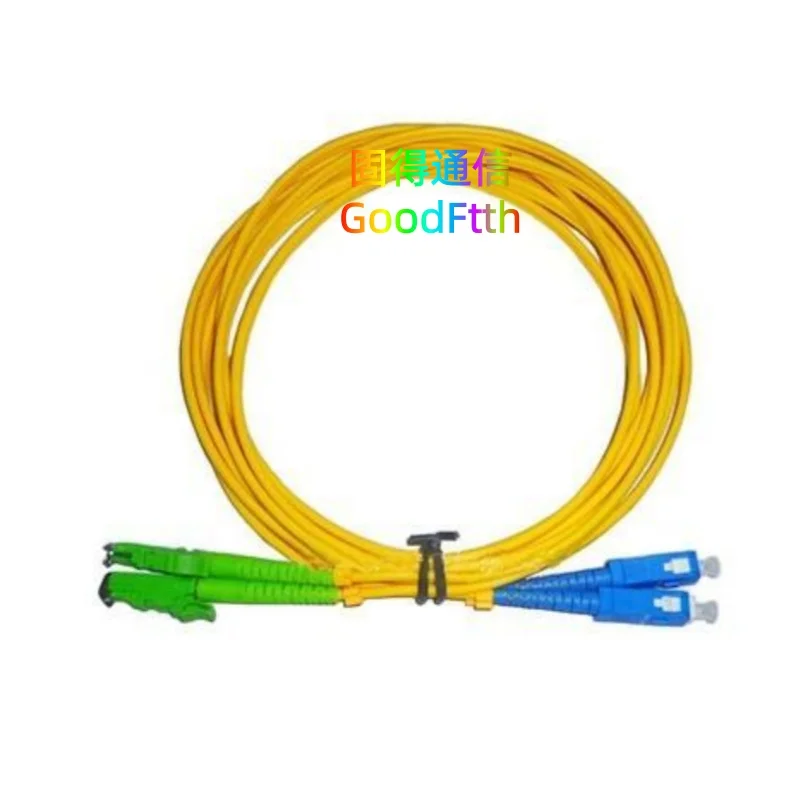

Патч-корд E2000/APC-SC/UPC SC/UPC-E2000/APC, дуплексный кабель SM, GoodFtth