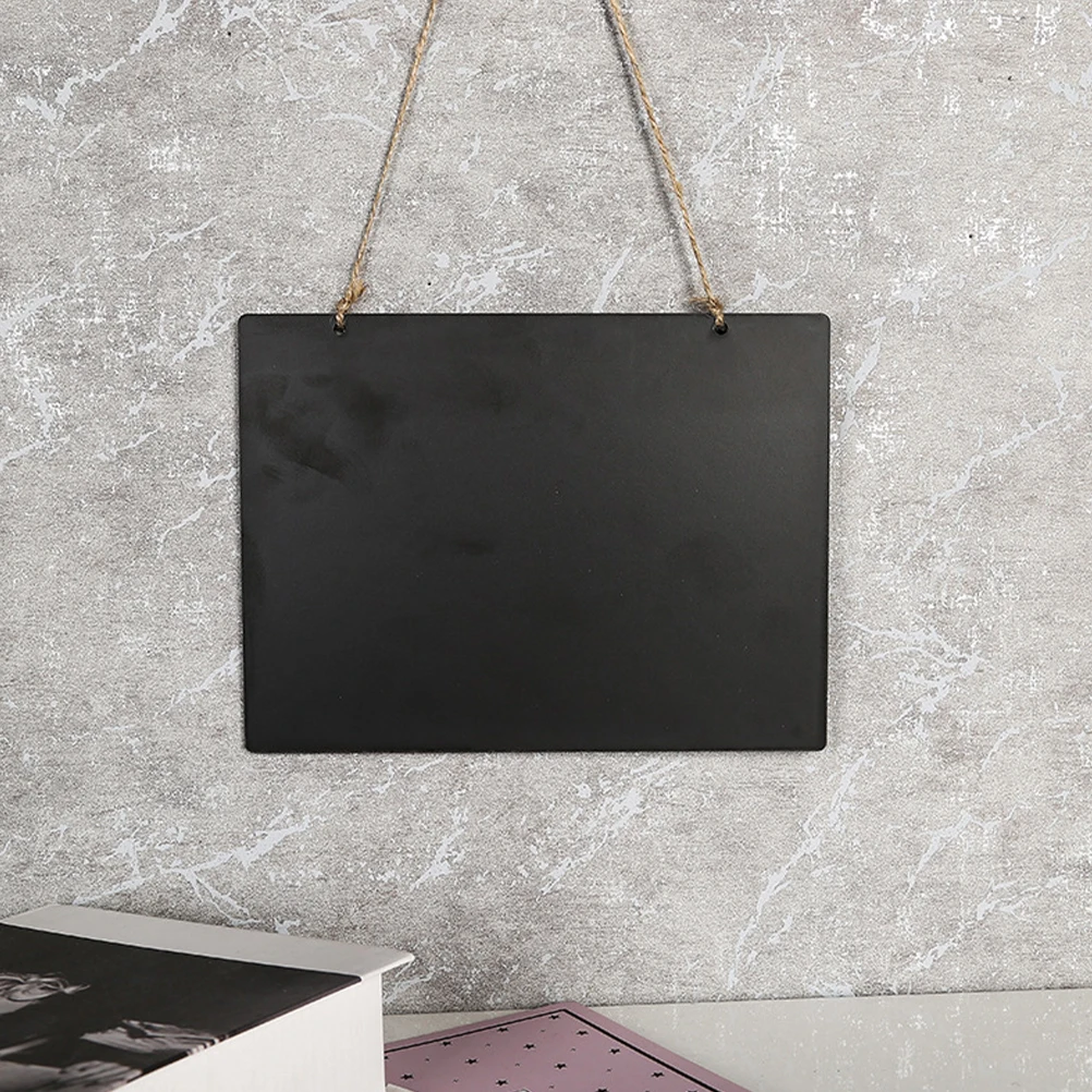 8Pcs Wood Message Board Hanging Chalkboard for Writing Notes Messages Display Chalkboard Sign for Office Cafe Home Organization