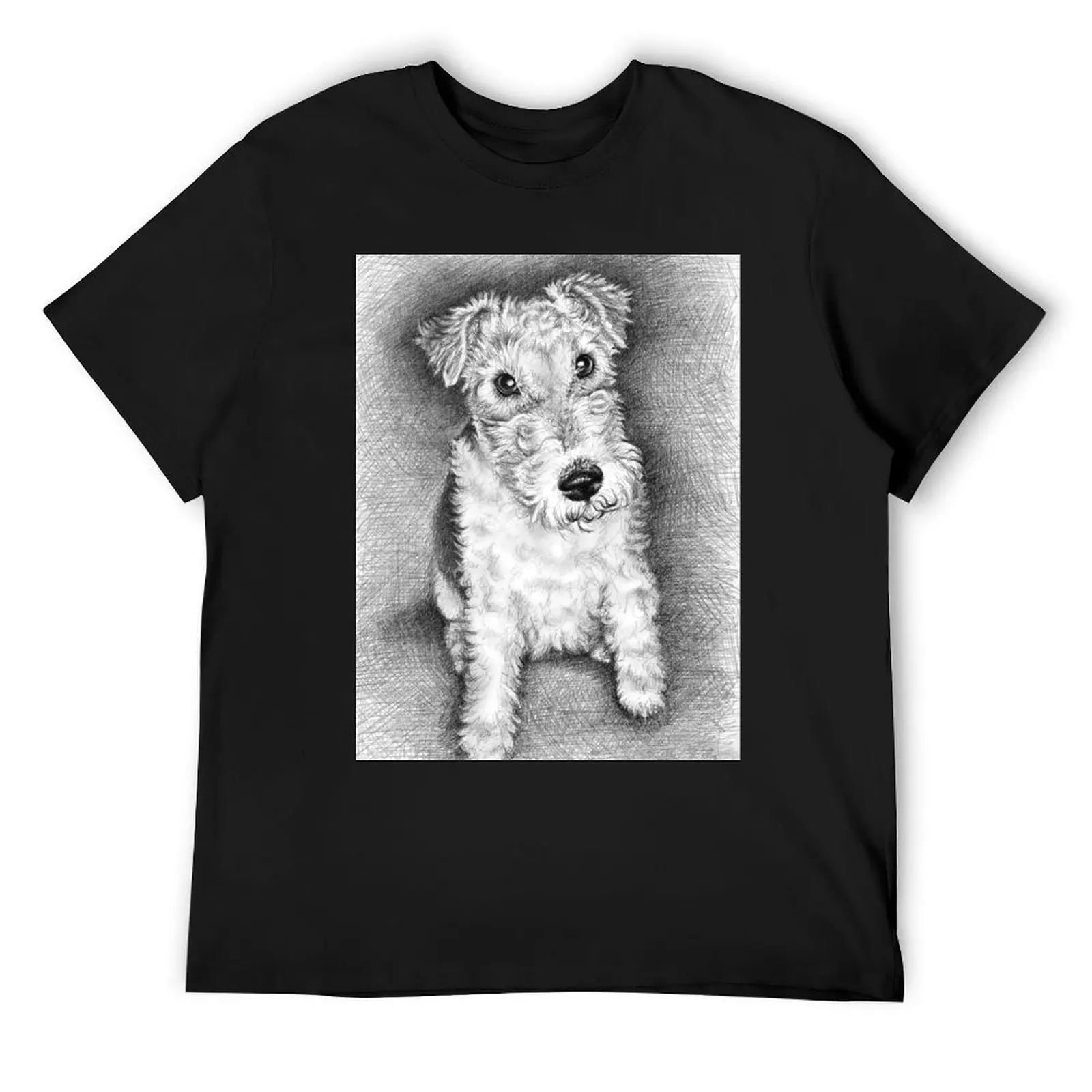 

Foxterrier Portrait T-Shirt summer clothes anime figures t shirts for men pack