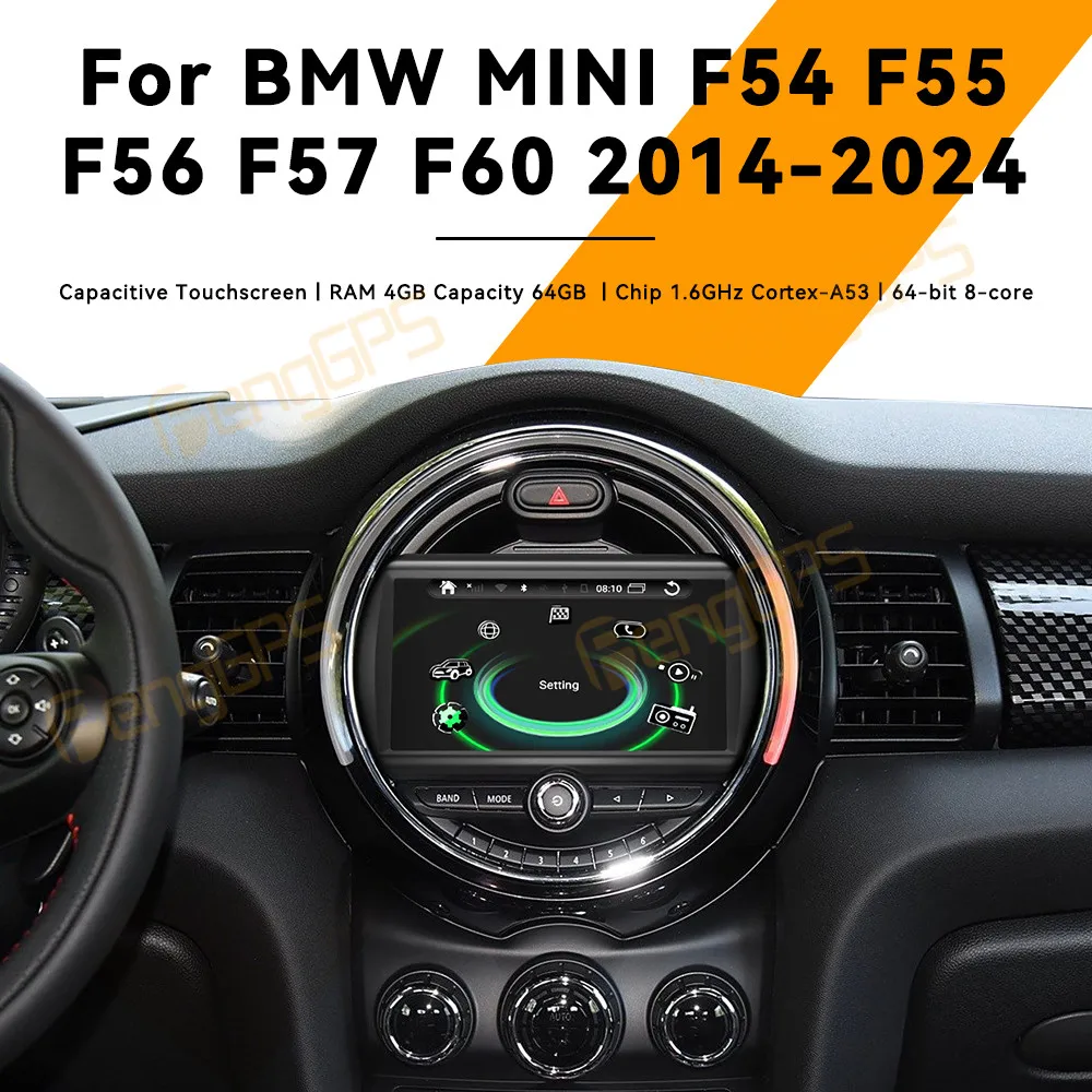 

7 Inch Android 13 CarPlay Car Radio For BMW MINI F51 F55 F56 F57 F60 2014-2024 Touch Screen Multimedia Player GPS Navigation DSP