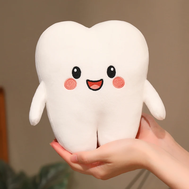 Kawaii Toothbrush & Teeth Plush Toys Fun Toothpaste & Teeth Doll Lovely Role-Playing Toothbrush Plushie Home Decor Ornament