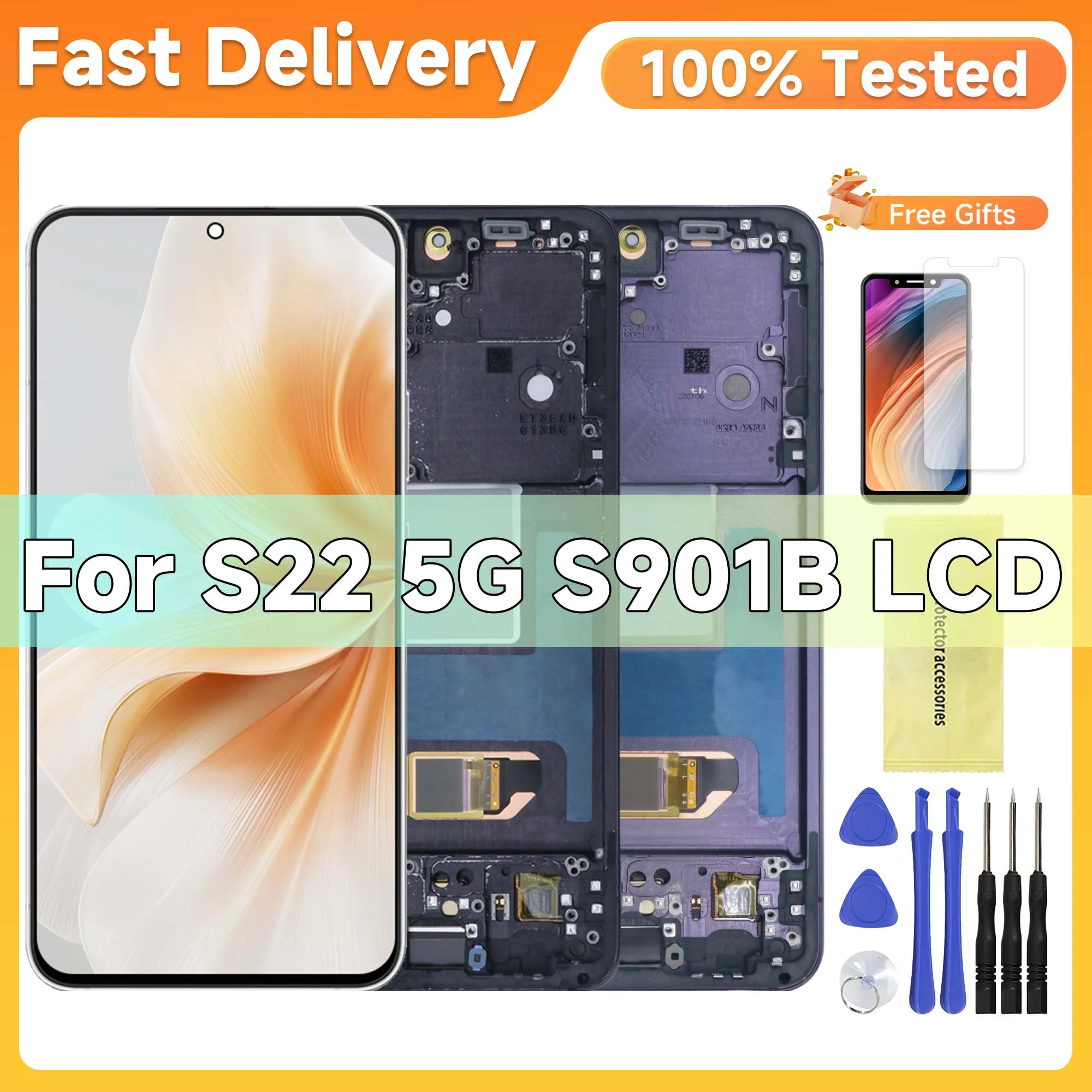 s22-for-samsung-61''for-amold-s22-5g-s901b-s901u-s901w-s901n-s901e-lcd-display-touch-screen-digitizer-assembly-replacement