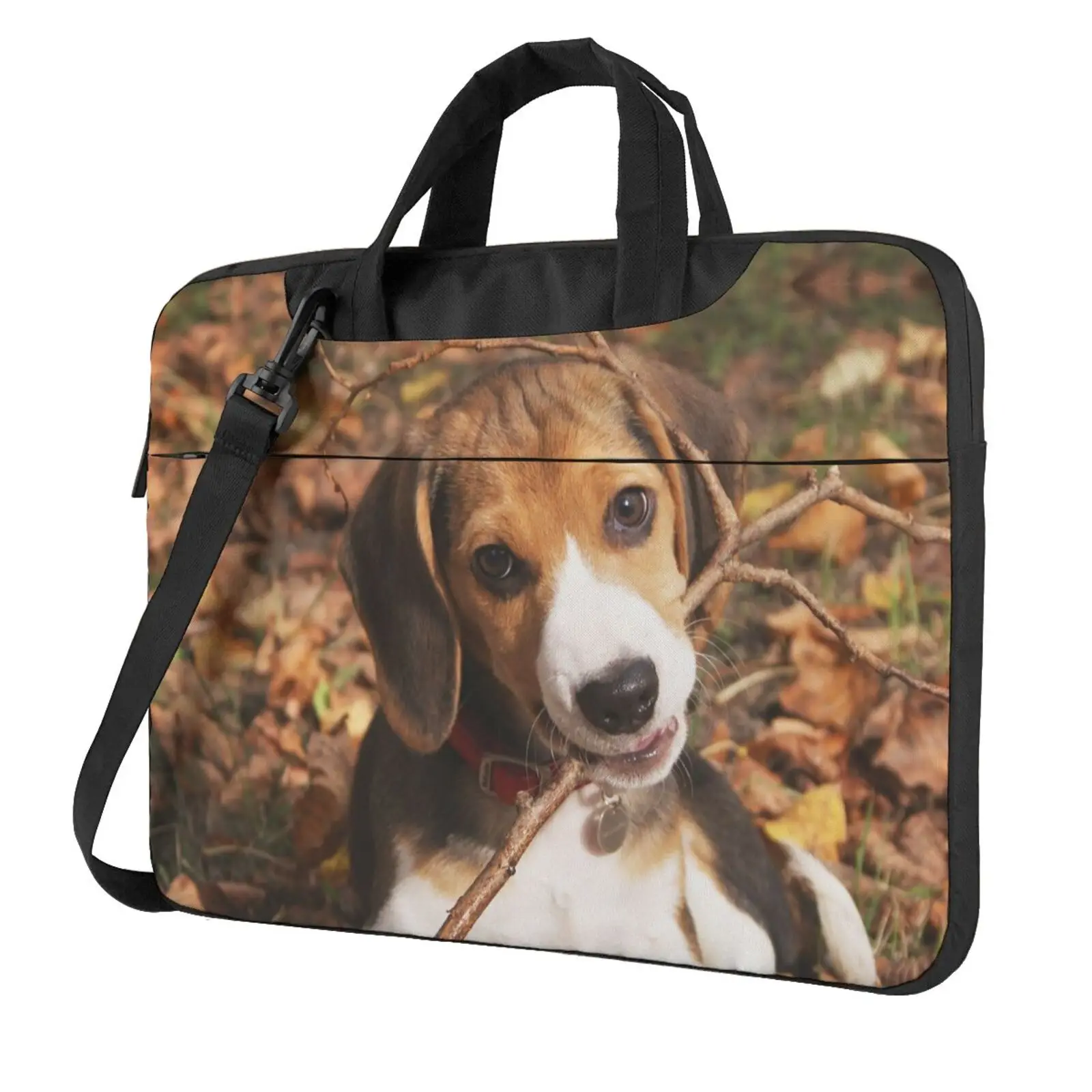 Noisydesigns mensageiro saco do portátil 3d beagle cão 13 14 15.6 Polegada senhora homem ombro caso para macbook ar pro dropshipping