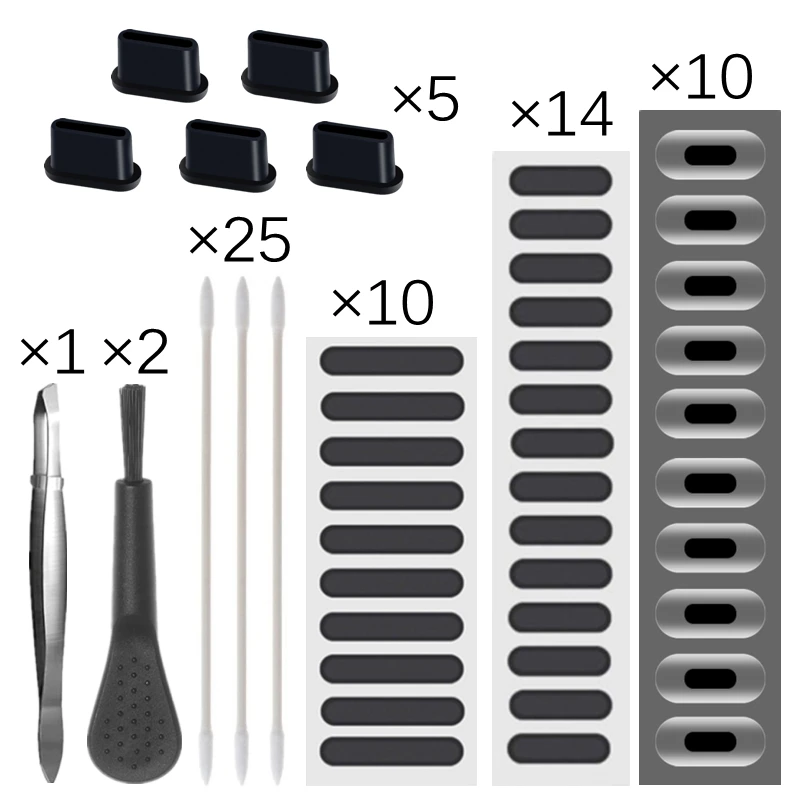 67Pcs Mobiele Telefoon Speaker Dust Mesh Sticker Voor Iphone Samsung Xiaomi Dust Plug Charge Port Reinigingsborstel Kit Universele 2023