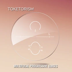 Toketorism Multifocal Lenses Customize Photochromic Anti Blue Light Progressive Prescription Glasses