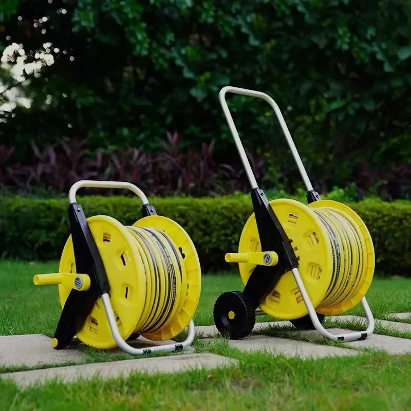 for LEXIA 20-50m Retractable Pressure Washer Garden Water Hose Reel Cart with Wheels Plastic Factory Direct Sell
