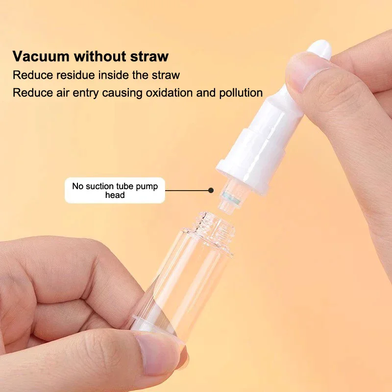 5/10/15ml Trasparente Bottiglia Dispenser di Fondotinta Portatile Viaggio Essenza Contenitore di Campione Airless Vuoto Crema Gel Per Gli Occhi Tubi Vuoti