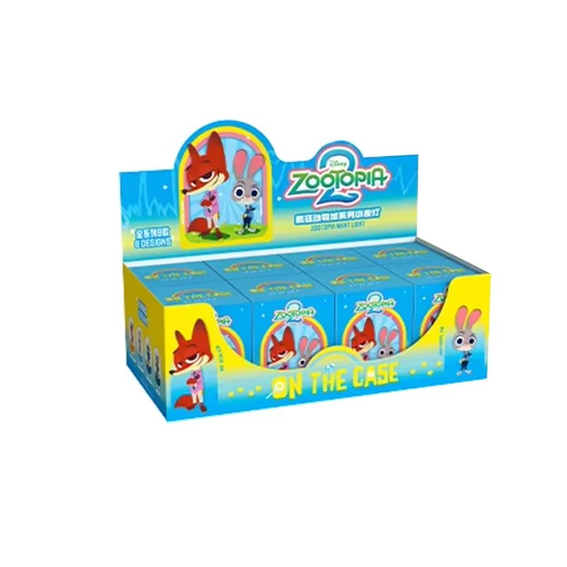 

Disney Zootopia 2.0 Nightlight Blind Box Movie Themed Collectible Figurine Display Item Judy Niki Fox Nick Toy Trendy Gift