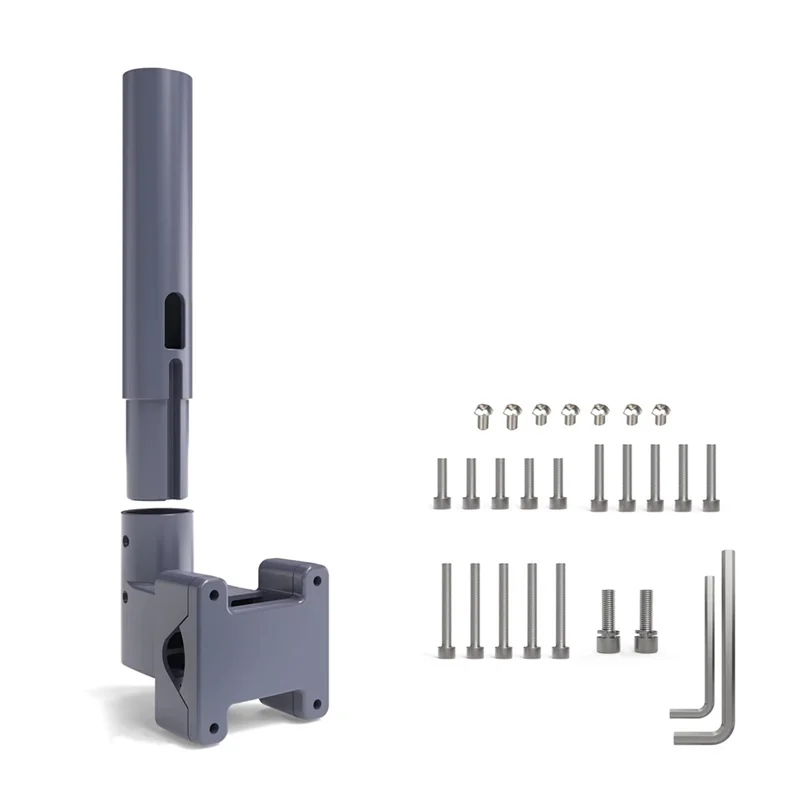 SUNRI-SK0084 Für Starlink Mini RV Leiterhalterung Starlink Mini Dachträgerhalterung Starlink Mini Pole Clamp Halterung mit Rohr für Rvs