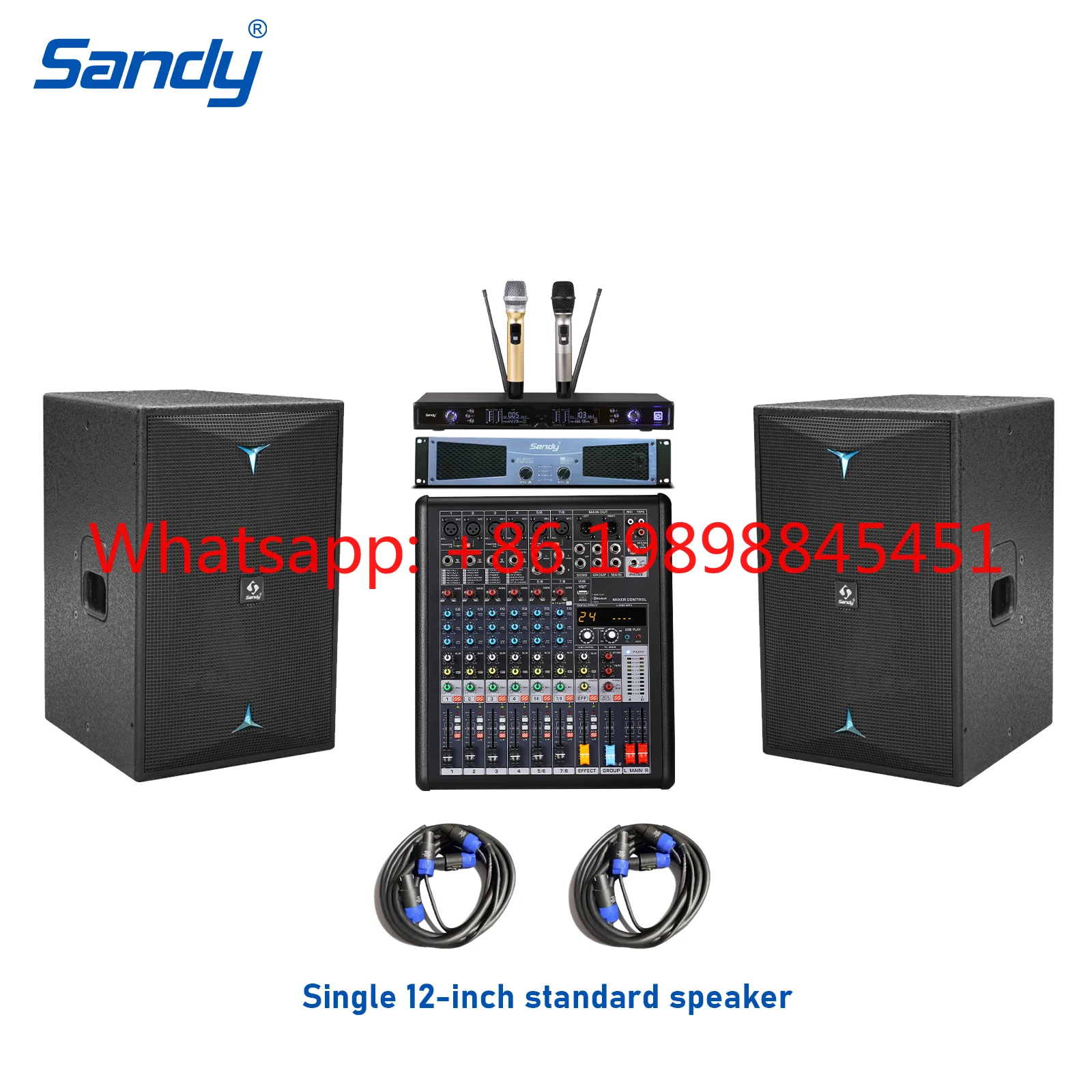 Pro Audio 12 Inch Full-Range Professional Woofer Speaker Home Theater System Soudn System Loudspeaker for Church Crusade