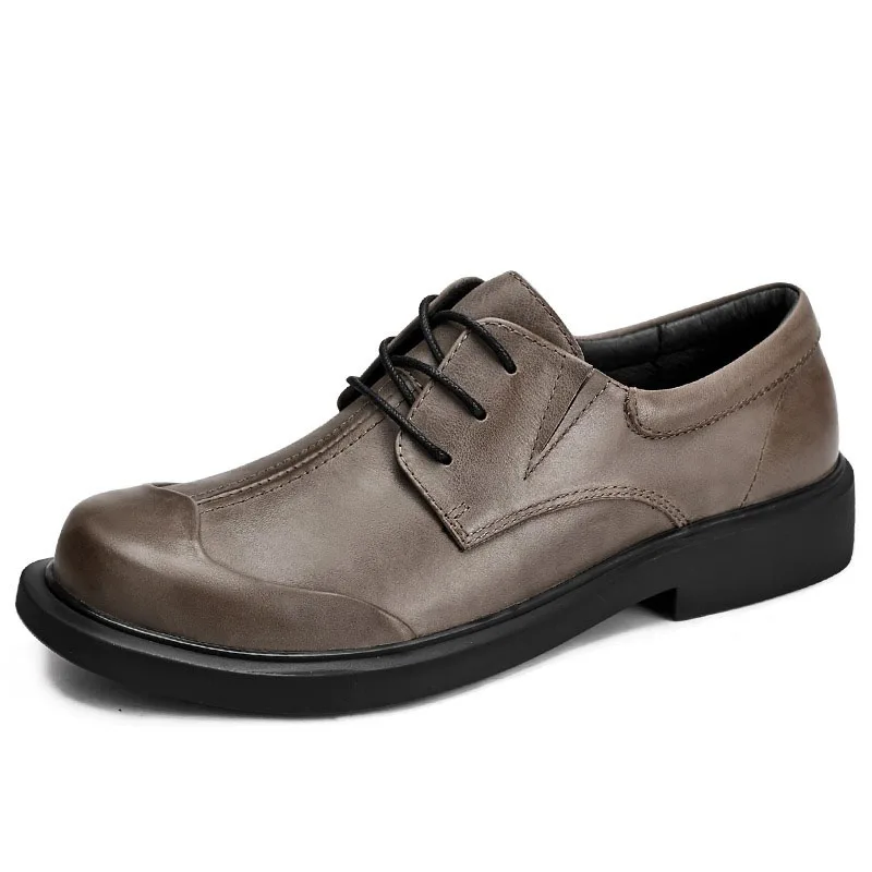 

Cowhide Spring Autumn Comfortable Lace-Up Designer Shoes Men Breathable Mens Genuine Leather Casual Shoes Leisure Man Shoes