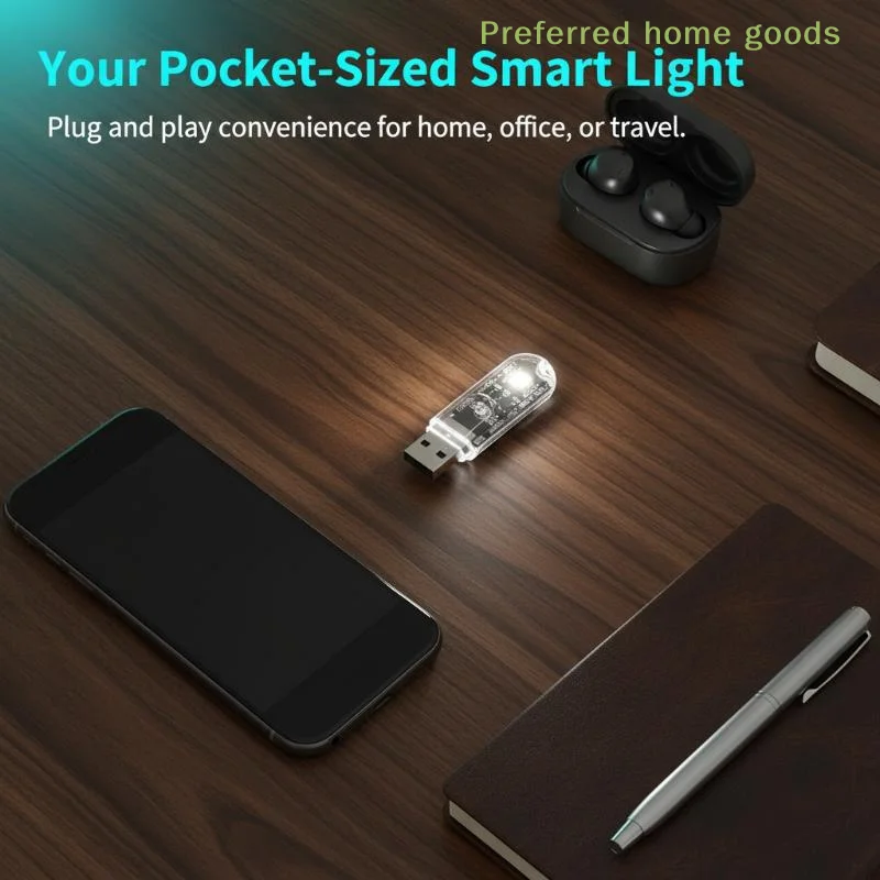 ZLinKJ AI Voice-controlled USB Sound-activated LED Night Light/bedside Sleep Light