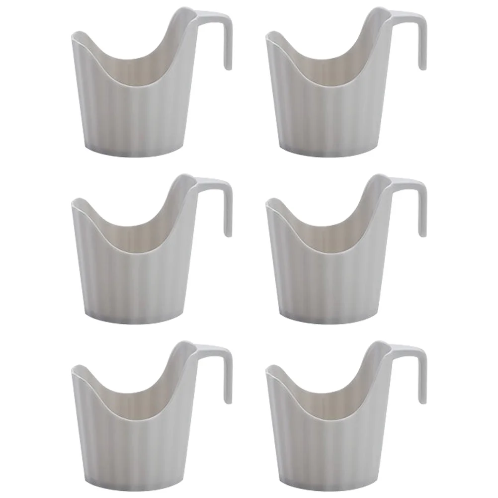 

6 Pcs Insulated Cup Holder Coffee Shop Paper Car Party Desktop Sleeve Plastic Anti-scald Mug