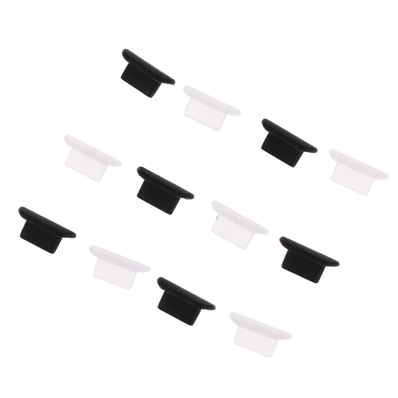10pc Dustproof Cover Cap Jack USB Port Anti-dust Plug For Lightning Charger Port