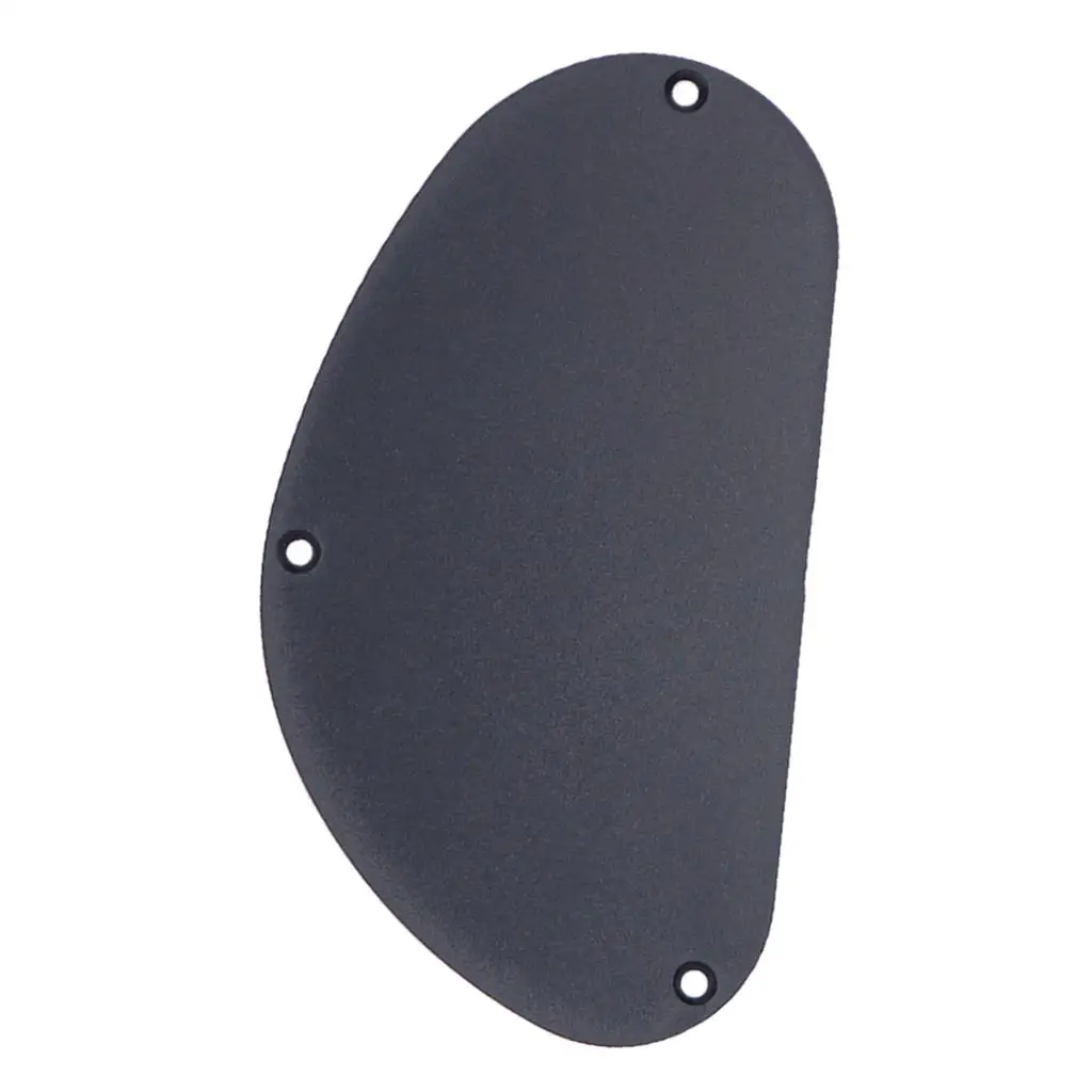 Tooyful Sand Grinding Guitar Pickguard Cavity Cover Back Plate for Guitar Bass Accessory Black 155mm