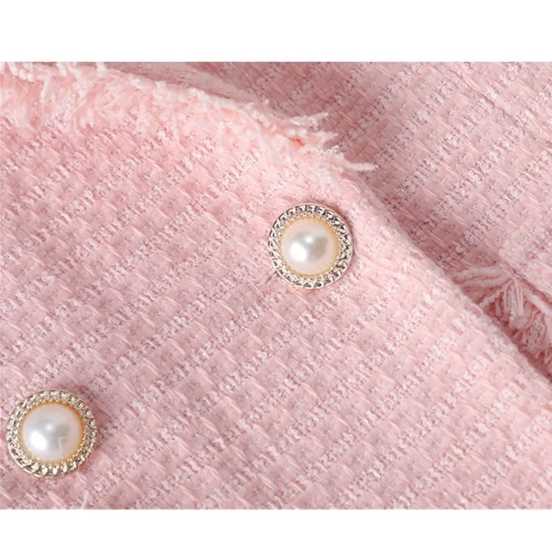 ピンクのウールスーツジャケット レディース 春秋 2025 新作 秋冬 スリム オフィス 厚手 気質 ブレザー コート 女性 カジュアル トップス