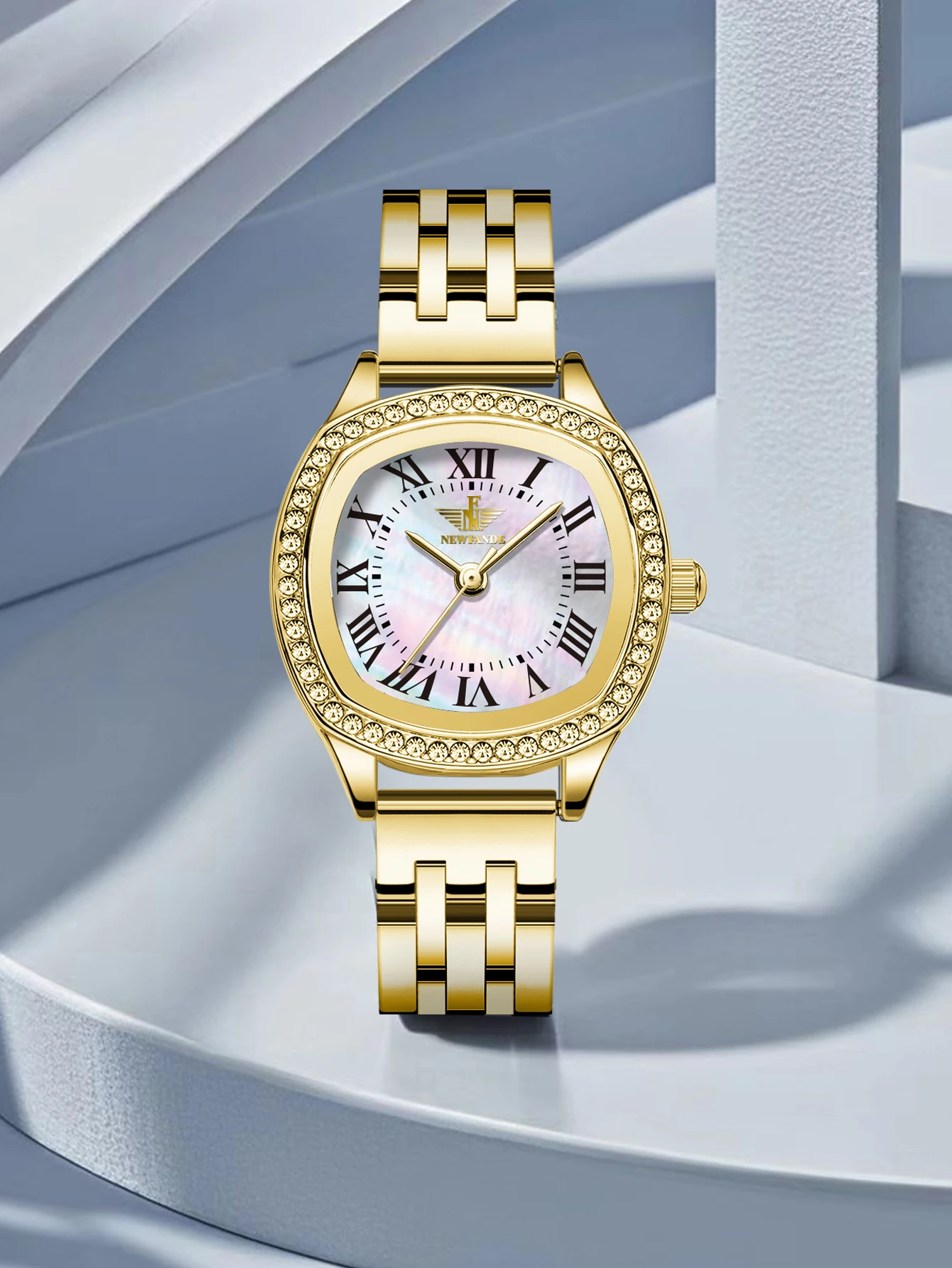

1Pcs Fashion Women Watch Stainless Steel Luxury Ladies waterproof Quartz Watches Business Female Clock Bracelet Wristwatch