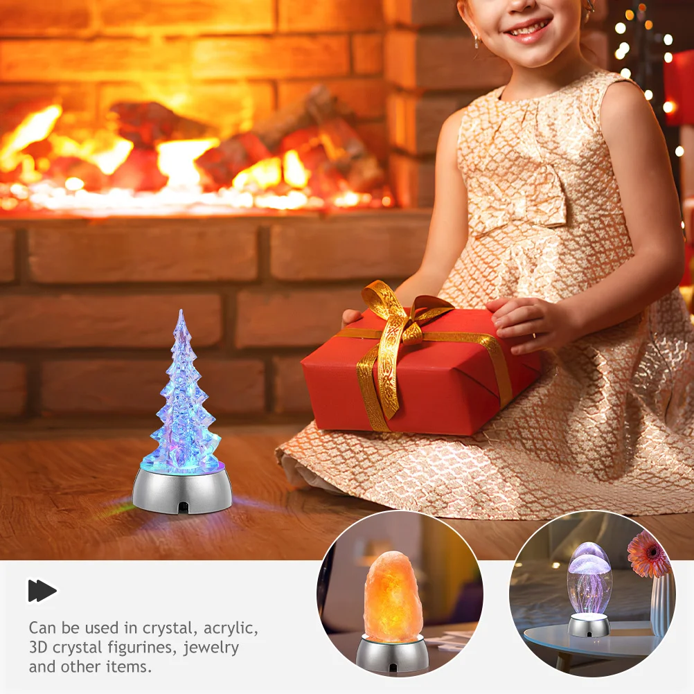 

6pcs Led Base For Crystal Display Stand Led Base For Glass Art Glowing Rgb Lighting Artwork Holder Home Decoration Accessory