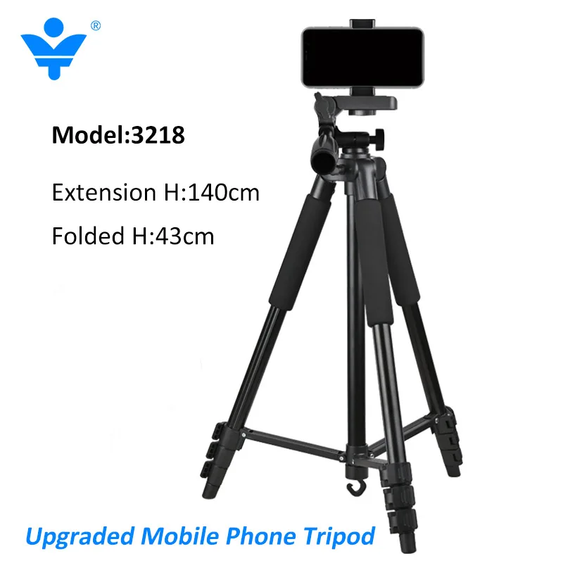 Selfie Tripod Extendable Selfie Stick Aluminium Alloy Phone Stand Holder Remote Control Shutter for Smartphone